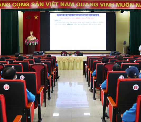 CÔNG TY CỔ PHẦN THAN VÀNG DANH TỔ CHỨC HUẤN LUYỆN AN TOÀN VỆ SINH VIÊN NĂM 2021