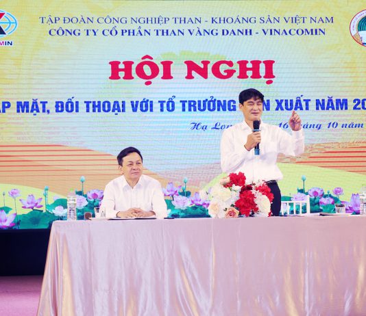 Công ty CP than Vàng Danh: Gặp mặt đối thoại với tổ trưởng sản xuất.