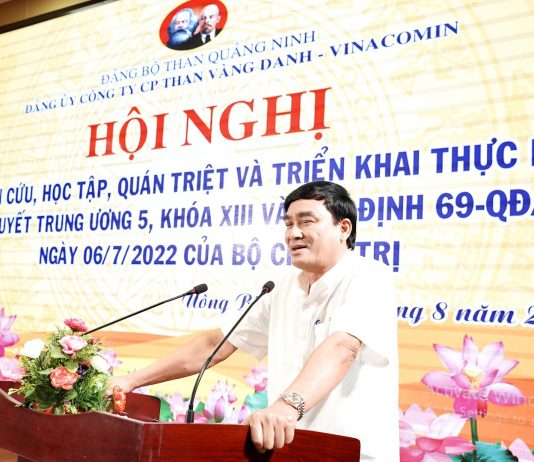 Đảng uỷ than Vàng Danh tổ chức Hội nghị học tập, quán triệt nghị quyết TW 5 khóa XIII