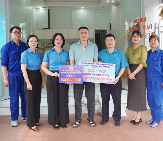 Chung tay vì công nhân khó khăn, Than Vàng Danh hỗ trợ kịp thời 2 gia đình